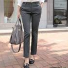 Straight-cut Cropped Pants