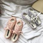 Transparent Strap Canvas Sneakers