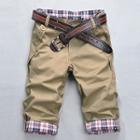 Plaid Trim Shorts