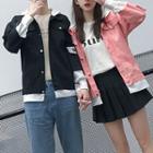 Couple Matching Mock Two-piece Hooded Jacket