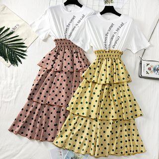 Layered Mock Two-piece Dress