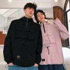 Couple Matching Half-zip Cargo Hoodie