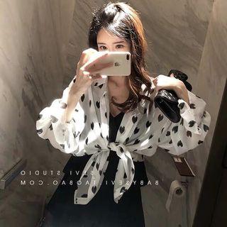 Heart Print Light Jacket