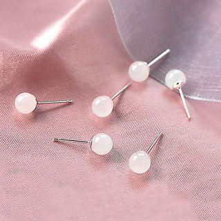 Bead Stud Earring 1 Pair - As Shown In Figure - One Size