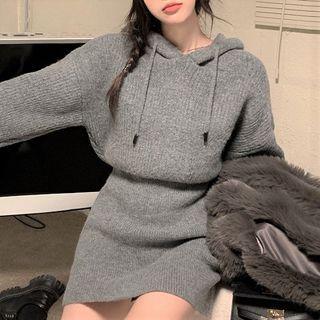 Hoodie Dress / Fluffy Vest