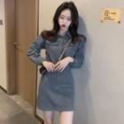 Slim-fit Mini Shirtdress