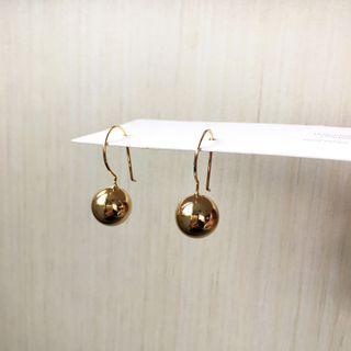 Alloy Bead Dangle Earring 1 Pair - Alloy Bead Dangle Earring - Gold - One Size