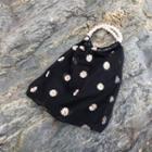 Embroidered Daisy Mesh Handbag