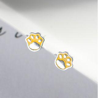 Paw Stud Earring 1 Pair - R578 - One Size
