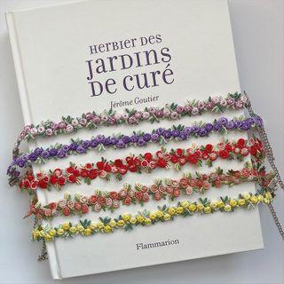Flower Embroidery Choker