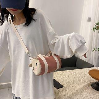 Two-tone Cartoon Barrel Crossbody Bag