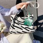 Printed Chained Tote Bag Off-white - One Size