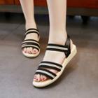 Stripe Sandals