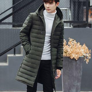 Hooded Button Down Coat