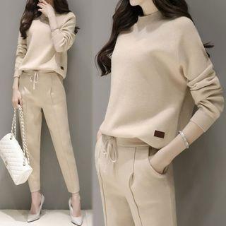 Nursery Set: Knit Top + Tapered Pants