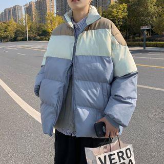 Color Panel Striped Jacket