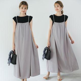 Midi Overall Dress Gray - One Size