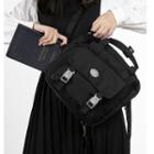 Pvc Panel Nylon Backpack / Pouch / Set