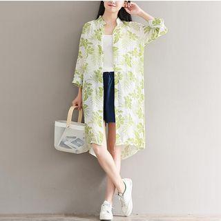 Printed 3/4-sleeve Light Jacket