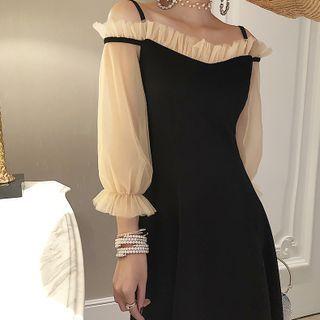 Off-shoulder Maxi Skirt