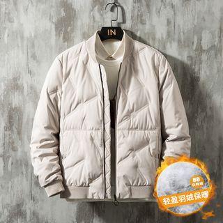 Plain Zipped Padded Coat
