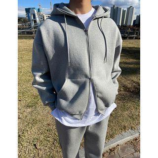Two-way Zip Sweat Hoodie