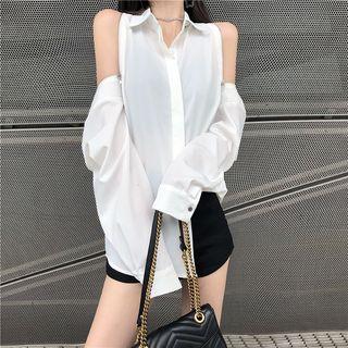 Open Back Long Sleeve Shirt