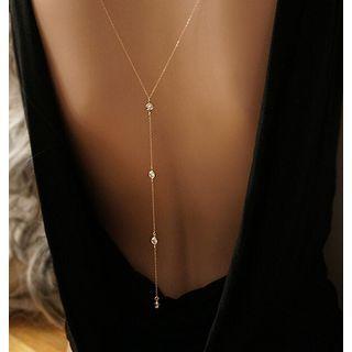 Rhinestone Alloy Backdrop Necklace (various Designs)