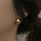 Hemisphere Cut Earrings Gold - One Size