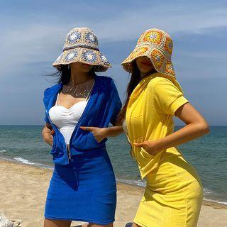 Motif Crochet Bucket Hat