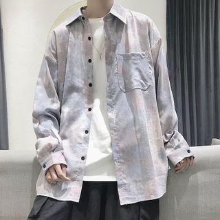 Pocket-front Pinstripe Rendering Shirt