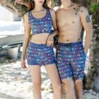 Couple Matching Lettering Swim Top / Tank Top / Bottom / Shorts / Set