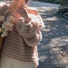 Off-shoulder Sweater Khaki - One Size