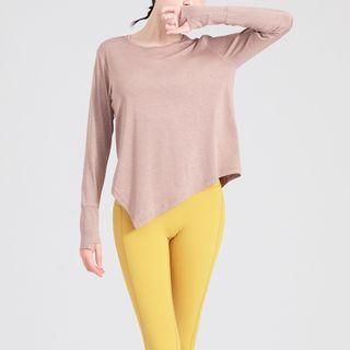 Long-sleeve Asymmetric Sports T-shirt