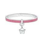 Share Of Love Lucky Star Pink Enamel Bangle