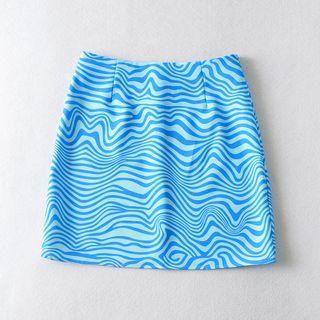 Print Mini Pencil Skirt
