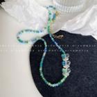 Butterfly Necklace Blue & Green - One Size