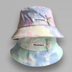 Rabbit Plush Tie-dye Bucket Hat