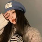 Labeled Knit Beret In 10 Colors