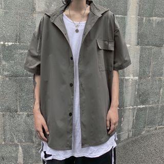 Couple Matching Short Sleeve Cargo Shirt
