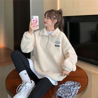 Turtleneck Fluffy Sweatshirt