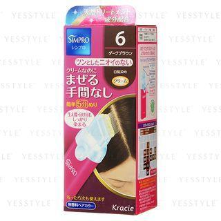Kracie - Simple One Touch Hair Color (fragrance Free) (#06 Dark Brown) 1 Set