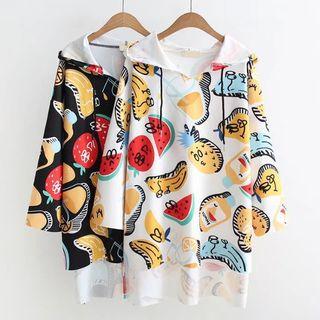 Fruit Print Hoodie