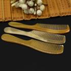 Horn Hair Comb 7094 - Yellow - One Size