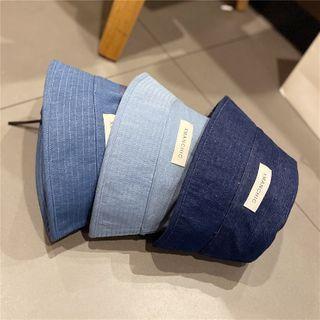Lettering Denim Cloche