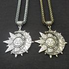 Alloy Moon & Sun Pendant Necklace