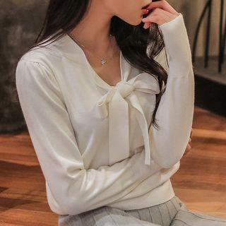 Bow Long-sleeve Sweater