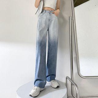 Gradient Straight Leg Jeans (various Designs)