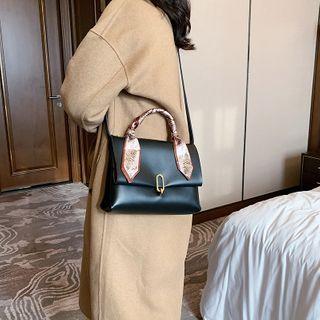 Printed Scarf Crossbody Bag