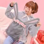 Rabbit Ear Fleece Drawstring Backpack